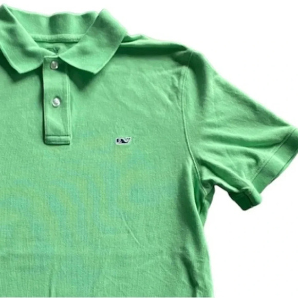 VINEYARD VINES MENS SLIM FIT GREEN SHIRT POLO GOLF TOP TEE SUMMER CASUAL SIZE S - Picture 5 of 5